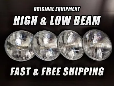 OE Front Halogen Headlight Bulb For Dodge Coronet 1958-1974 High & Low Beam X4 • $79.99