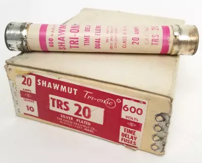 Lot Of 7 TRS-20 Shawmut 20 Amp Fuse Class K-5 600V *Next Day Option* NEW IN BOX • $74.99