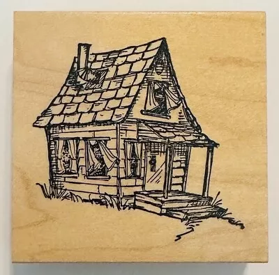 Art Impressions Rubber Stamps L-1707 Shack Shanty Cabin Watercolor • $5.99