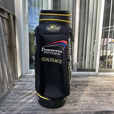 Cobra Inertia Series Iron Demos Golf Bag 6-Way Black Yellow Canvas • $200