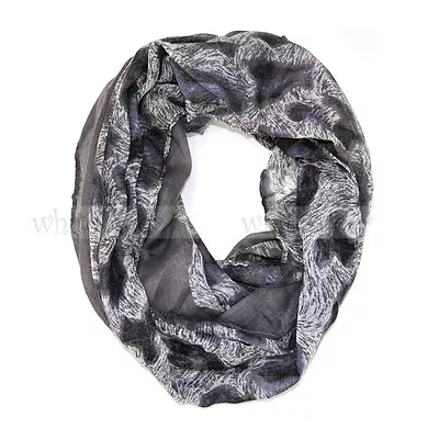 Leopard Cheetah Wild Animal Print Block Circle Loop Wrap Infinity Scarf Casual • $6.95