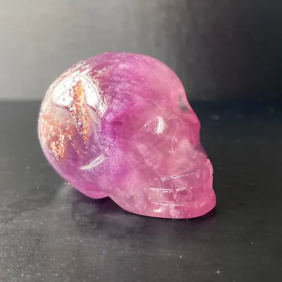 Natural Fluorite Skull Quartz Manual Sculpture Crystal Skull Healing. • $4.69