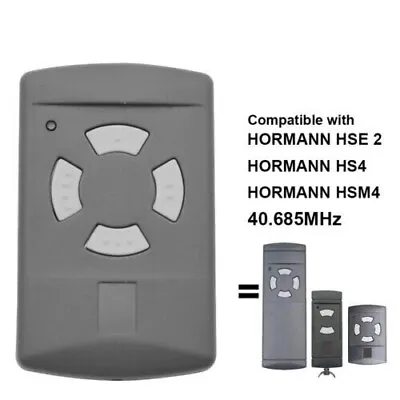 Remote Control Compatible With Hormann HSE4 HSE2 HS4 HSM4 4-Channel 40.685MH • £40.20