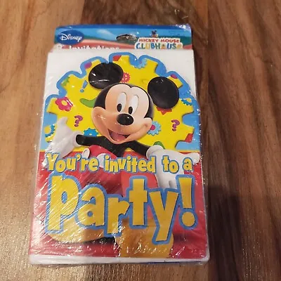 New 8 Hallmark Party Disney Mickey Mouse CLUBHOUSE Party Invitations • $4.19