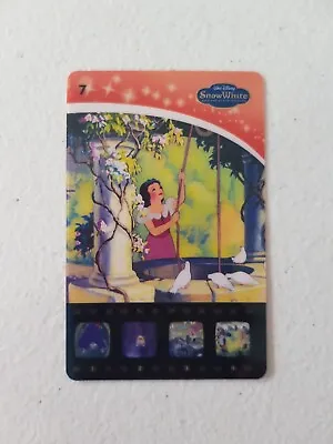 Woolworths Disney Movie Stars 2016 Collector Card - #7 Snow White & Seven Dwarfs • $1.90