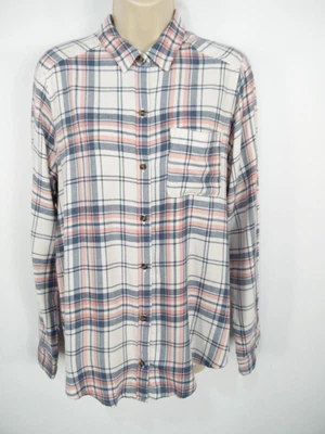 £9.99 • Buy Womens Hollister Uk Size Small Pink Blue White Checked Boyfriend Fit Shirt Top