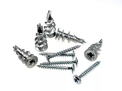 Metal Plasterboard Cavity Wall Fixing Plugs Self Drive Including Screws • £11.25