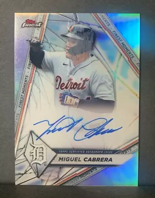 Miguel Cabrera 2022 Topps Finest - Finest Moments Autos #FMA-MC ~ AUTO • $129.95