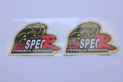 2 X HKS Spec R Sticker Decals For Toyota Mazda Nissan Honda Subaru Mitsubishi • $7.03