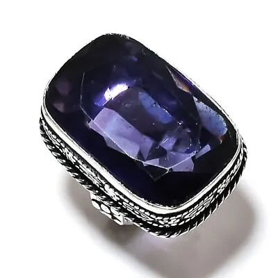 Amethyst Gemstone Handmade 925 Sterling Silver Gift Jewelry Ring Size 6 T617 • $9.99