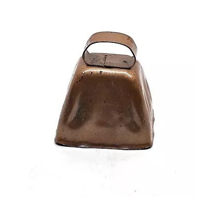 Vintage Cow Bell Copper Painted Metal Farm Animal Farmhouse 3 In • $10