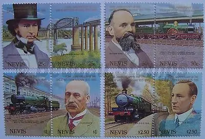 £1.99 • Buy 1985 NEVIS GWR Engineer Set Train Locomotive Stamps (Great Western Railway 150)