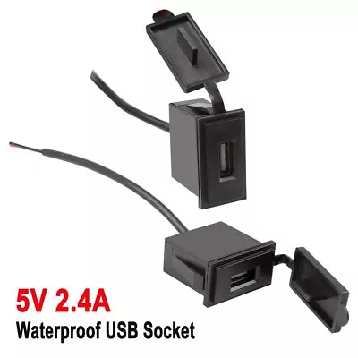 Mini USB Charger Socket 2.4A 12V For Truck ATV Boat Car RV Power Adapter Outlet. • $2.87