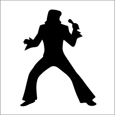 Elvis Singer Musician Celebrity Decal Car Wall Laptop Phone Vinyl Sticker • $4.50