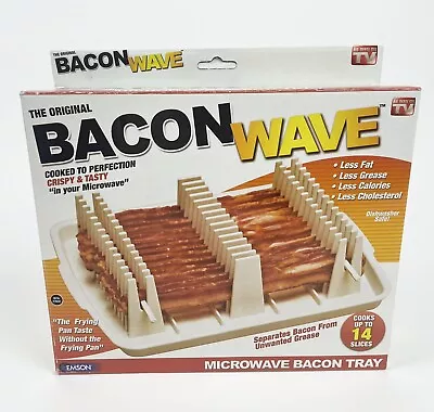 The Original Bacon Wave Microwave Bacon Tray Cooks Up To 14 Slices Emson • $39.99