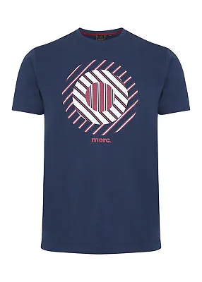 Mens Merc London Retro Target Cotton T-shirt Jett Navy Blue - S  & Xxl Only • £24.99