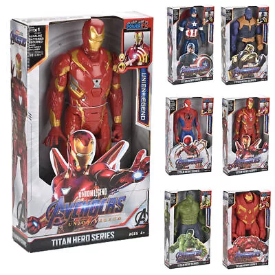 Marvel Avengers Iron-man Spiderman-Action Figures Super Hero Toys Kids Gift • £8.84