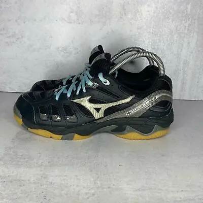 Mizuno Wave Rally Women's Baseball Athletic Shoes Size 8 Black White Softball • $13.04