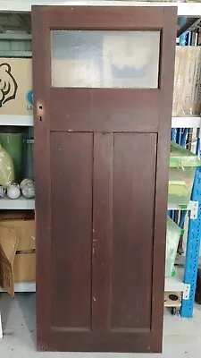 Vintage Hard-Wood 3-Panel Door (circa 1930's) • $35