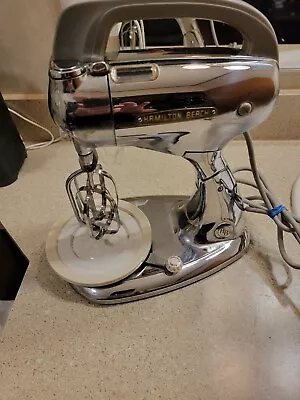 1938 Vintage Hamilton Beach Chrome Mixer #8FM-127 Works No Bowl • $41.30