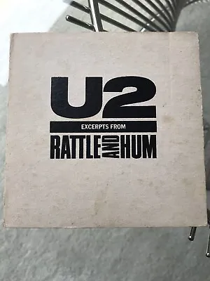 U2 Excerpts From Rattle And Hum 1988 Uk Only Promo Cd Compilation Very Rare • $111.90
