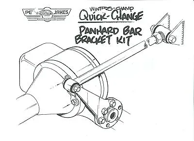 Rear Panhard Bar Kit - Winters V-8 Quickchange Rearend - 2026C - Chrome • $229.99