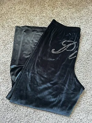 Victoria’s Secret PINK TrackSuit Pants Rhinestone In Black • $30