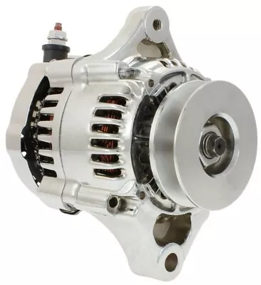 Mini Chrome Self Excited 12 Volt Alternator Fits Street Rod Race Car SBC BBC • $103.99