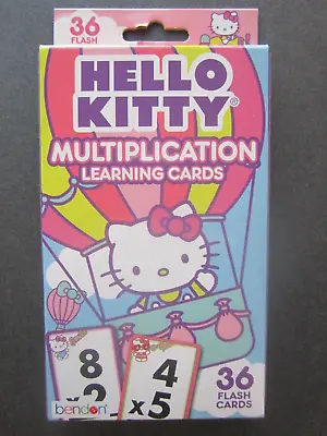 Hello Kitty Math Multiplication Learning 36 Flash Cards 5  X 3  Sanrio Boxed New • $9.99
