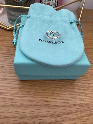 £200 • Buy Genuine Tiffany & Co Loving Heart Ring With Diamond  Sterling Silver With Box