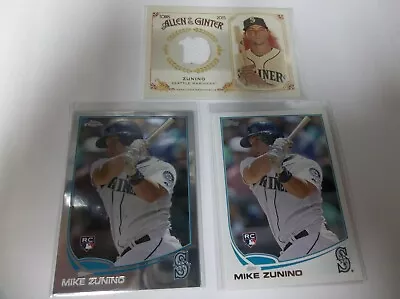 Mike Zunino Lot Rookies 2013 Topps #us126 Topps Chrome #mb19   2015 A&g Jersey • $10.95