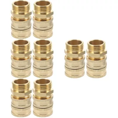  8 Pairs Two-way Adapter Washer Hose Connector High Pressure Brass • £40.85