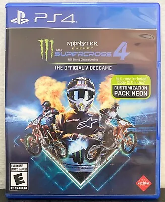 Monster Energy AMA Supercross 4 (Sony PlayStation 4 PS4 2021) • $9.99