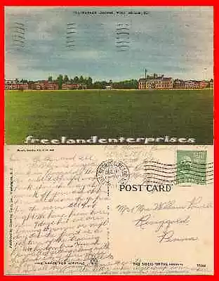 Post Card MD 1134 Parade Ground Forte Meade MD VTG Linen 1951 # 1134 • $9.95