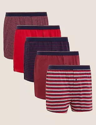 £19.99 • Buy Ex M&S 5pk Pure Cotton Cool & Fresh Jersey Boxers Size M