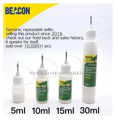 £8.25 • Buy Beacon's Gem-Tac Glue Precision Tip Applying Crystal Rhinestone Diamante Diamond
