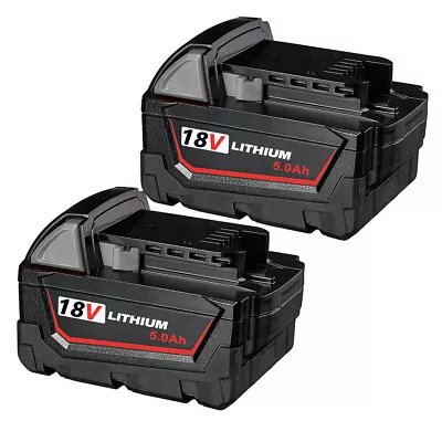 2PCS Replace Milwaukee 48-11-1852 M-18 18V 5.0Ah LITHIUM XC Extended Battery • $42.92