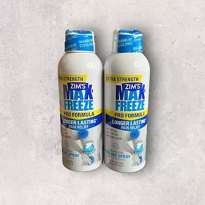 2 X Zims Max-Freeze Continuous Spray Muscle Joint Pain Relief 3.4oz EA • $26.24