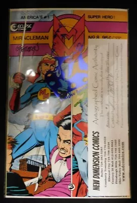 Miracleman 8 Eclipse Archives Blue Foil Variant Comic Signed Totleben 1986 Vf/nm • $30