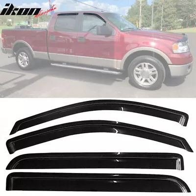 Fits 04-08 Ford F150 Supercrew Cab 06-08 Lincoln Mark LT Window Visors 4PCS • $26.99