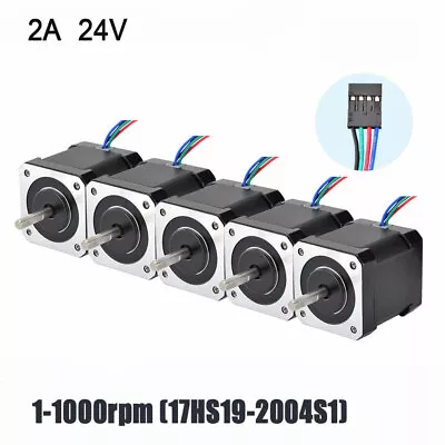 Nema 17 Stepper Motor 0.5(NM) 2A 4 Cables 48mm DIY 3D Printer CNC Reprap • £108.49