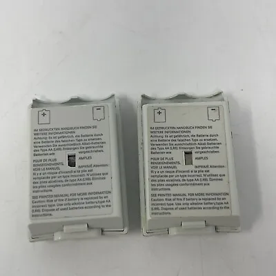 Lot Of 2 OEM AA Battery Pack Back Cover Case Xbox 360 Wireless Controller White • $9.99