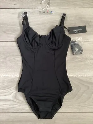 **size 30d Black Bodysuit From Charnos 1206270superfit & Hourglass Fit Bnwt** • £19.99