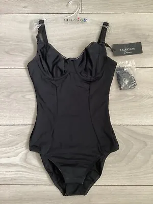 *size 30ff Black Bodysuit From Charnos 1206270superfit & Hourglass Fit Bnwt* • £19.99
