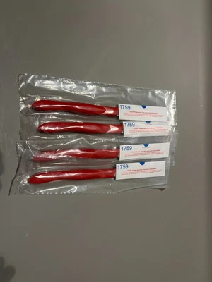 $189 • Buy 4-pack Of Cutco 1759 Table Knives, Red Handle - BRAND NEW UNOPENED
