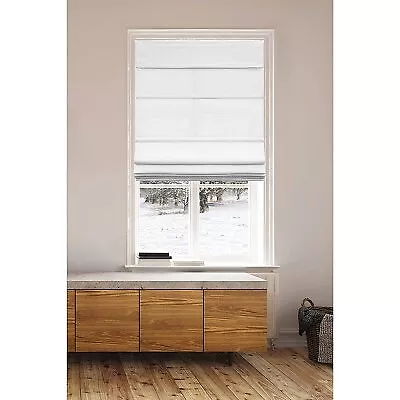 32 X64  Cordless Light Filtering Roman Shade White - Lumi Home Furnishings • $21.99