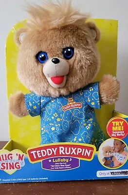 Teddy Ruxpin Hug 'n Sing Lullaby Musical Bear Plush Toy 11  New In Box • $9.99