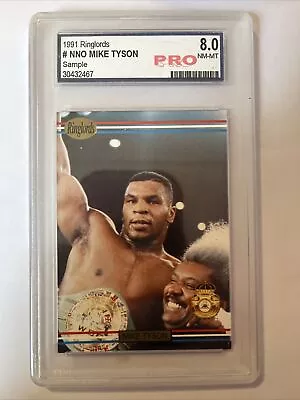 1991 Players International Mike Tyson Ringlords Sample Boxing PRO 8 NM-MT • $120
