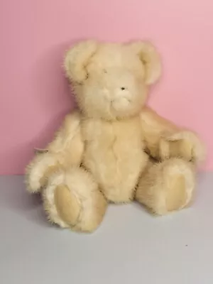  Mink Fur Vintage Teddy Bear Handmade 13  Long Beige Tan  • $59.99