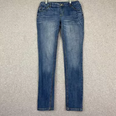 Mossimo Supply Co Jeans Womens Size 13L Blue Skinny Low Rise Med Wash Denim • $13.88